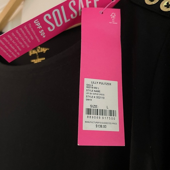 NEVER WORN BLACK LILLY PULITZER DRESS‼️🖤🖤🖤 - Picture 3 of 6